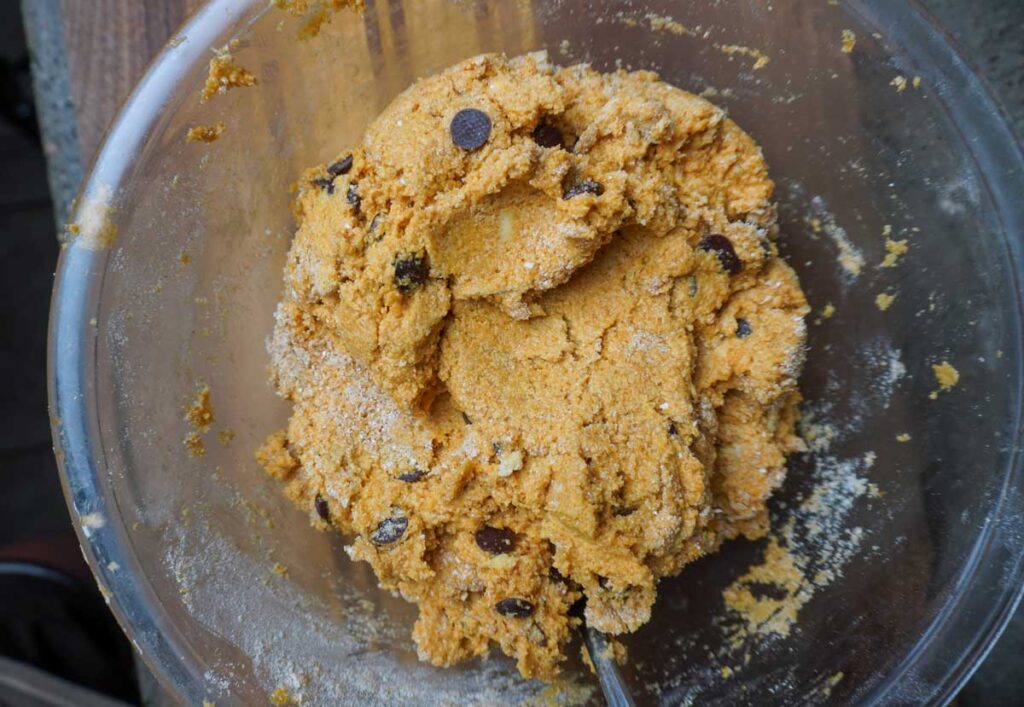 Dough to make fresh milled pumpkin scones